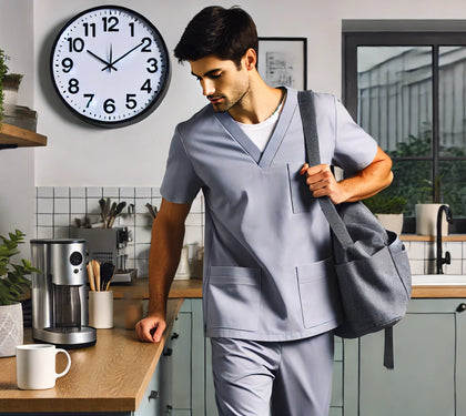 A Day in the Life of a Healthcare Hero: Comfort and Style with A&K Scrubs.