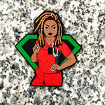 Loc'd nurse Badge Reel