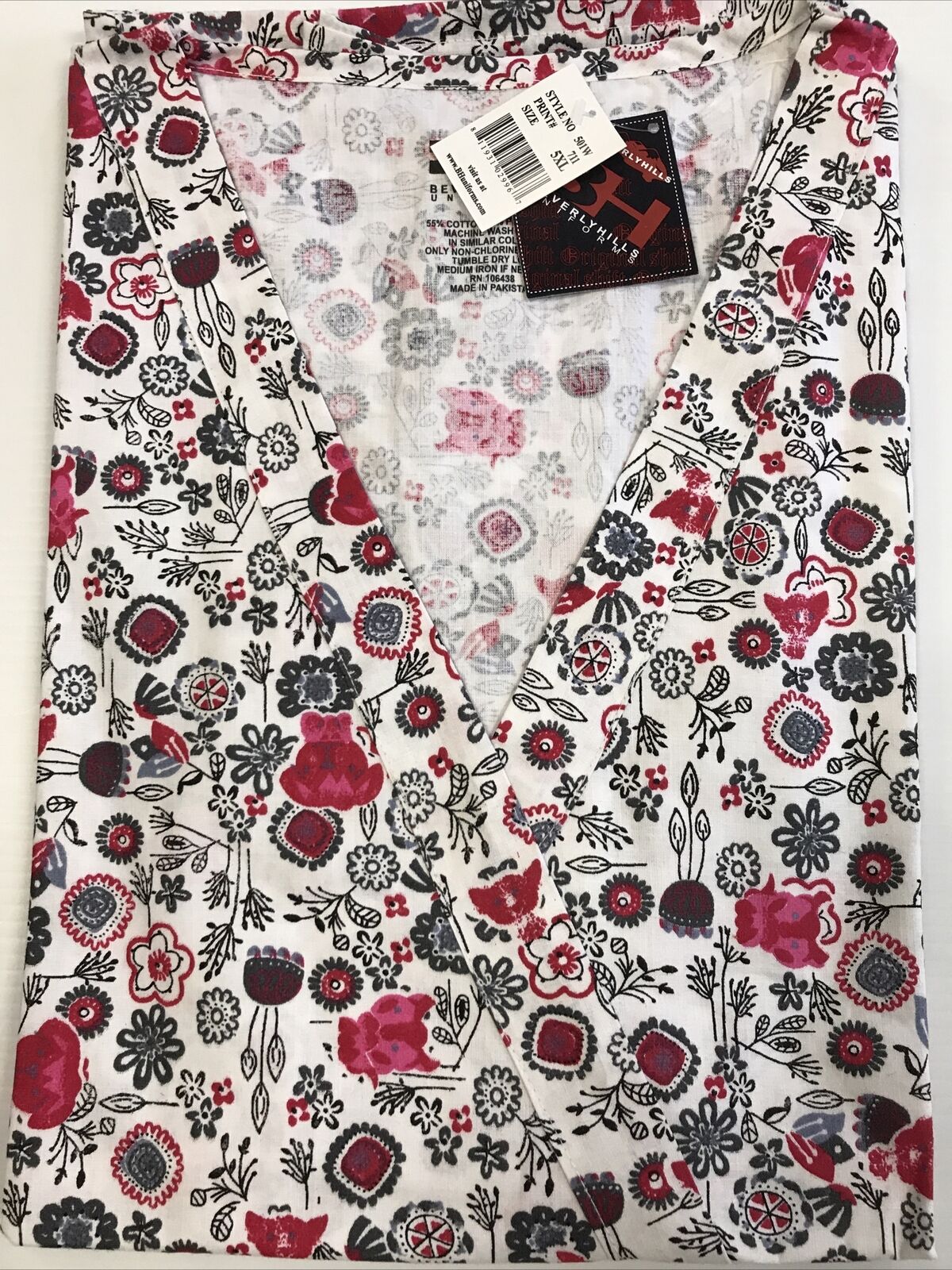 Beverly Hills Scrub Top (ALL SALES ARE FINAL. NO RESTOCK)
