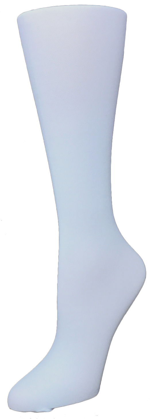Solid White Compression Socks