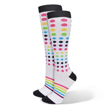 Cascade Dots & Stripes Fashion Socks - A & K scrubs and more,LLC