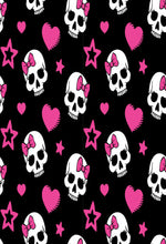 Black Skulls- Printed Compression Socks - A & K scrubs and more,LLC