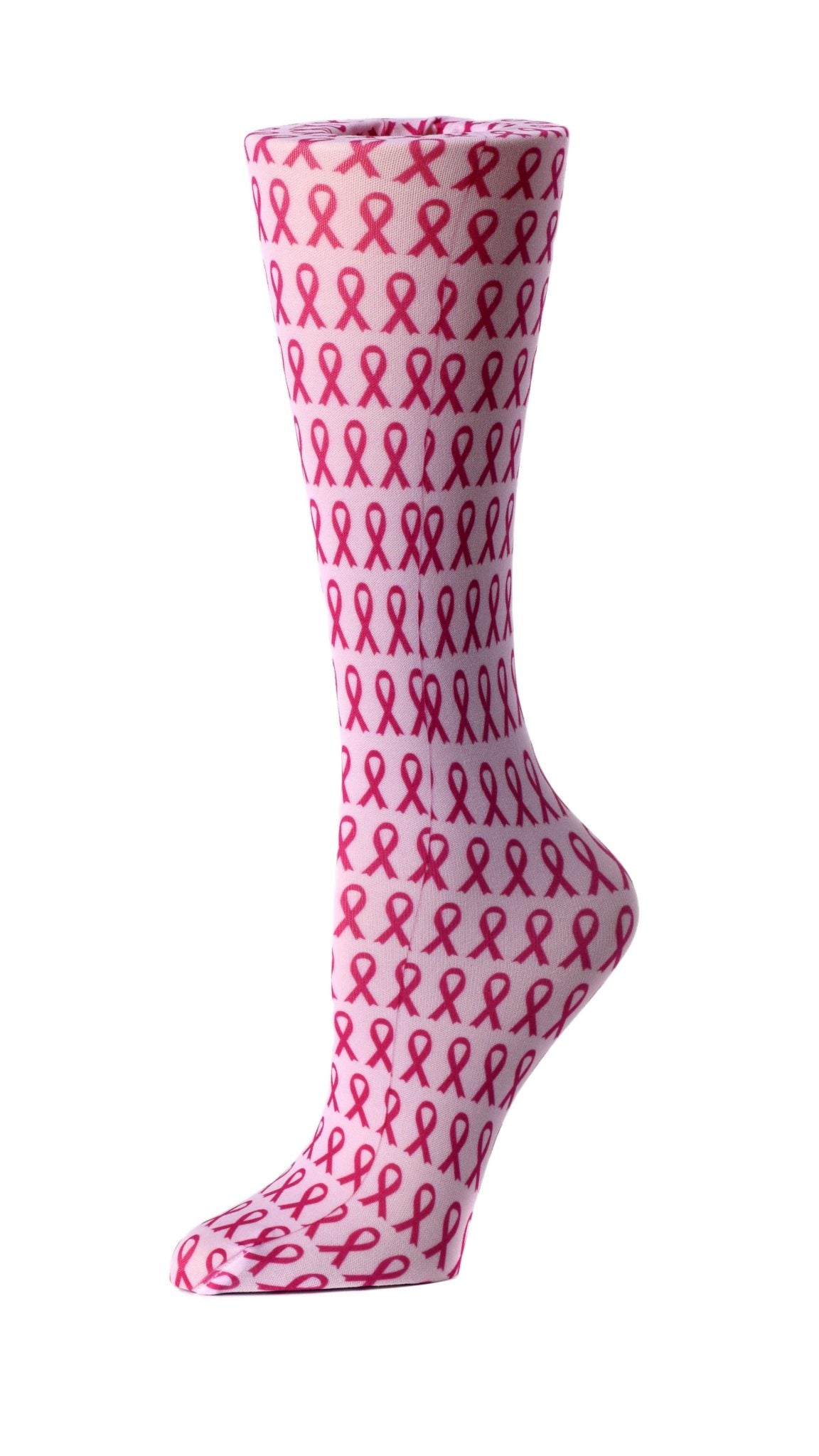 Breast Cancer Awareness Printed Compression Socks - A & K scrubs and more,LLC
