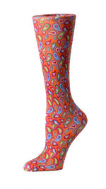 Printed Compression Socks – Bright Paisley (10-18MM/HG) - A & K scrubs and more,LLC