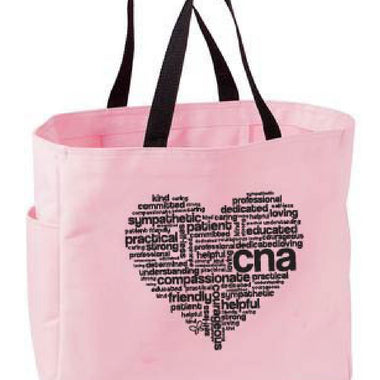 CNA Heart Tote Bag - A & K scrubs and more,LLC