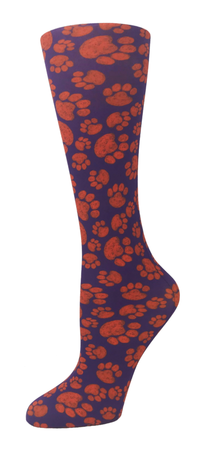 Printed Compression Socks – Clemson Paws (10-18MM/HG) - A & K scrubs and more,LLC