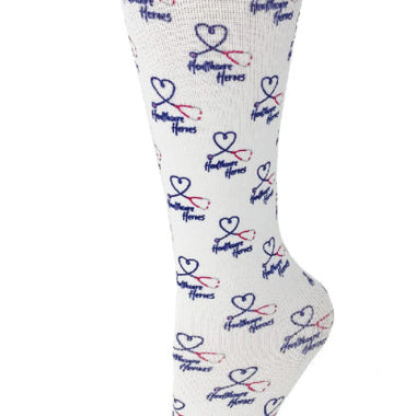 Printed Compression Socks – Healthcare Hero’s 5 (10-18MM/HG) - A & K scrubs and more,LLC