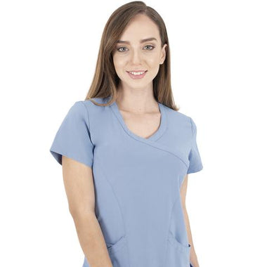 Women's Active Mock-Wrap Top - A & K scrubs and more,LLC