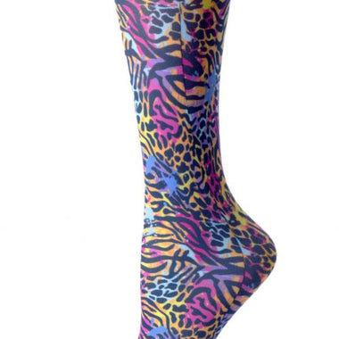 Printed Compression Socks – Neon Animal Mix (10-18MM/HG) - A & K scrubs and more,LLC