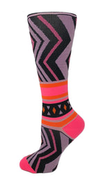 Pink Chevron- 8-15 mmHg Doctor’s Choice Compression Socks - A & K scrubs and more,LLC