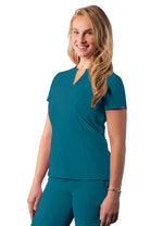 Addition Women's Notched V-neck Top **Fashion Colors** - A & K scrubs and more,LLC