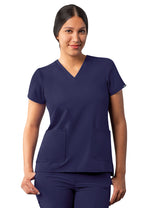 Adar Addition Women's Modern V-Neck Top - A & K scrubs and more,LLC