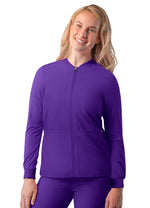 Women's Addition Bomber Zipped Jacket - A & K scrubs and more,LLC