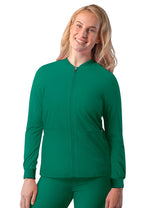 Women's Bomber Zipped Jacket - A & K scrubs and more,LLC