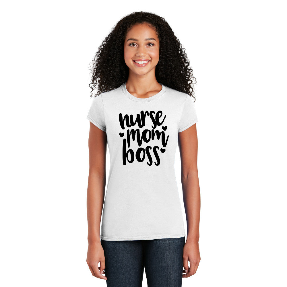 Nurse Mom Boss T-Shirt - A & K scrubs and more,LLC