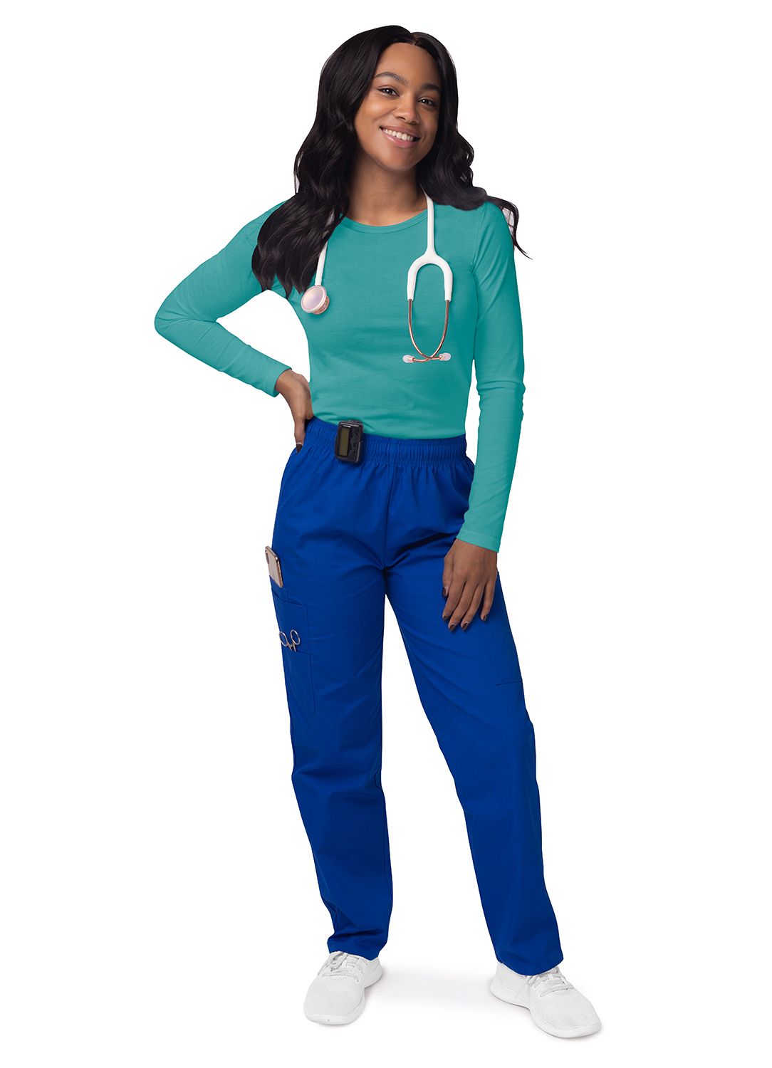 Women's Long Sleeve Comfort Underscrub Tee - A & K scrubs and more,LLC