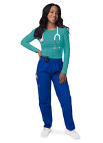 Women's Long Sleeve Comfort Underscrub Tee - A & K scrubs and more,LLC
