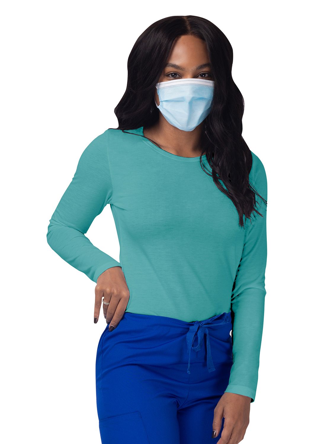 Women's Long Sleeve Comfort Underscrub Tee - A & K scrubs and more,LLC