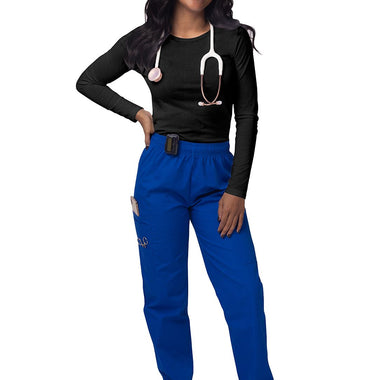 Women's Long Sleeve Comfort Underscrub Tee - A & K scrubs and more,LLC