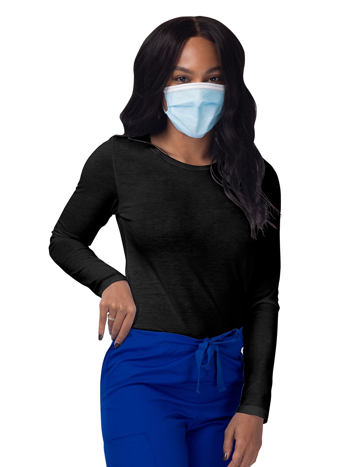 Women's Long Sleeve Comfort Underscrub Tee - A & K scrubs and more,LLC