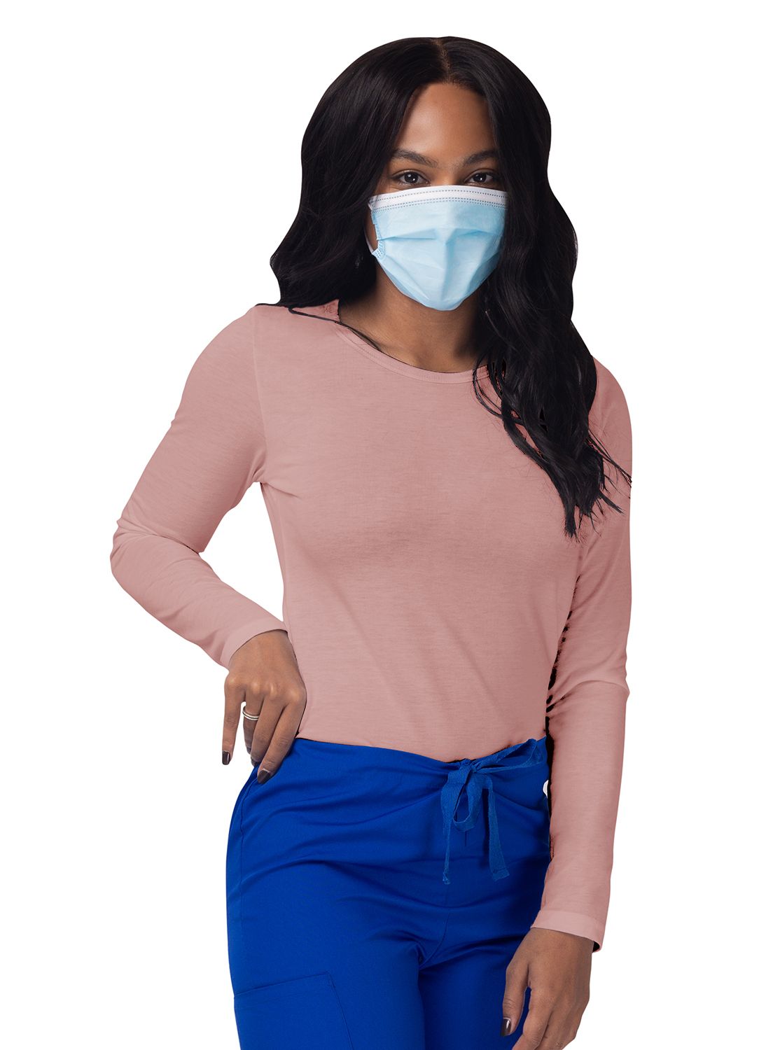 Women's Long Sleeve Comfort Underscrub Tee - A & K scrubs and more,LLC
