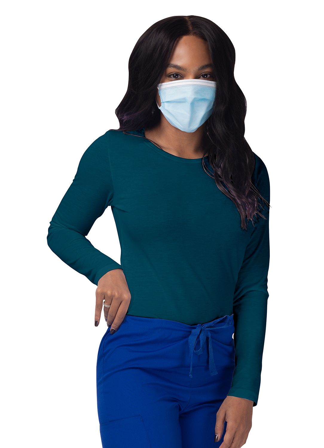 Women's Long Sleeve Comfort Underscrub Tee - A & K scrubs and more,LLC