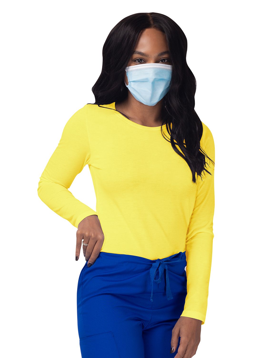 Women's Long Sleeve Comfort Underscrub Tee - A & K scrubs and more,LLC