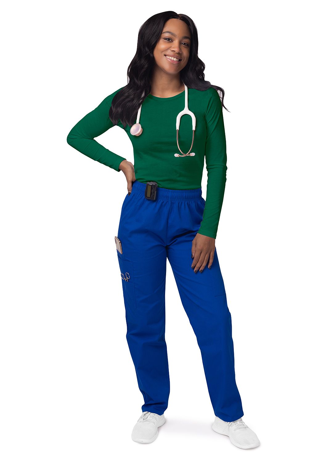 Women's Long Sleeve Comfort Underscrub Tee - A & K scrubs and more,LLC