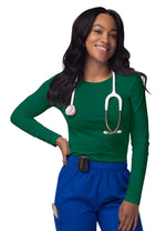 Women's Long Sleeve Comfort Underscrub Tee - A & K scrubs and more,LLC
