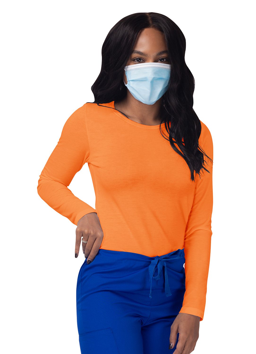 Women's Long Sleeve Comfort Underscrub Tee - A & K scrubs and more,LLC