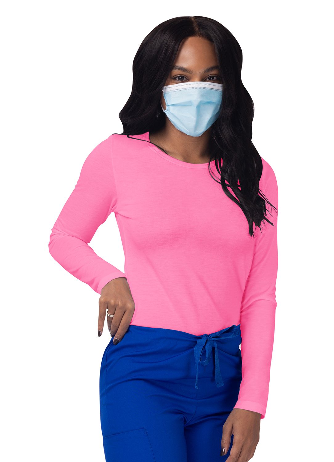 Women's Long Sleeve Comfort Underscrub Tee - A & K scrubs and more,LLC