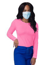 Women's Long Sleeve Comfort Underscrub Tee - A & K scrubs and more,LLC