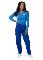 Women's Long Sleeve Comfort Underscrub T-Shirts - A & K scrubs and more,LLC