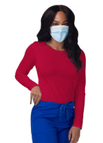 Women's Long Sleeve Comfort Underscrub Tee - A & K scrubs and more,LLC