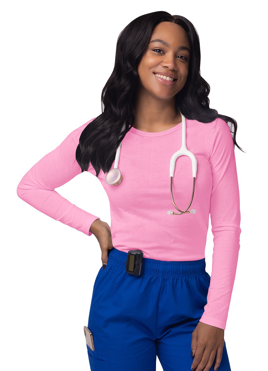 Women's Long Sleeve Comfort Underscrub T-Shirts - A & K scrubs and more,LLC