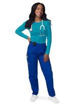 Women's Long Sleeve Comfort Underscrub Tee - A & K scrubs and more,LLC