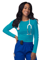 Women's Long Sleeve Comfort Underscrub Tee - A & K scrubs and more,LLC